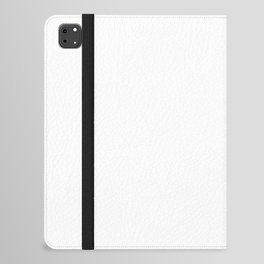 White Minimalist Solid Color Block Spring Summer iPad Folio Case