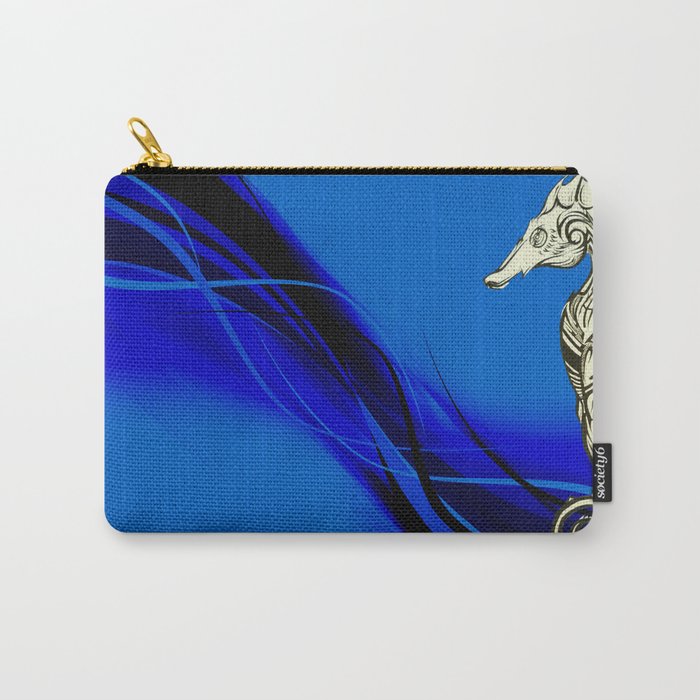 Tribal Seahorse Carry-All Pouch