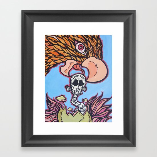 Eat Your Young Framed Art Print