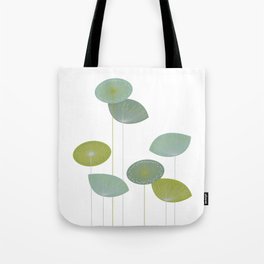 Mid Century Modern Abstract Flowers Tote Bag