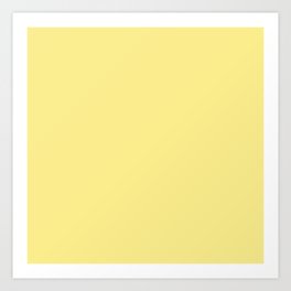 Daffodil Yellow - Solid Color Collection Art Print