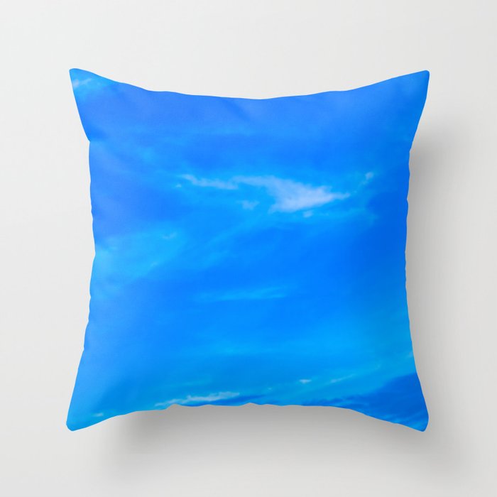 Blue Sky Throw Pillow
