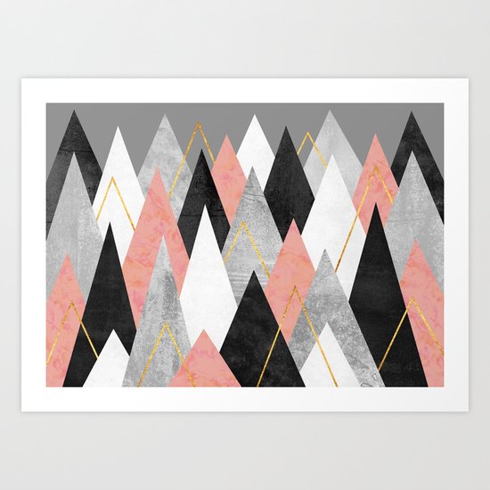 Rose Peaks Art Print