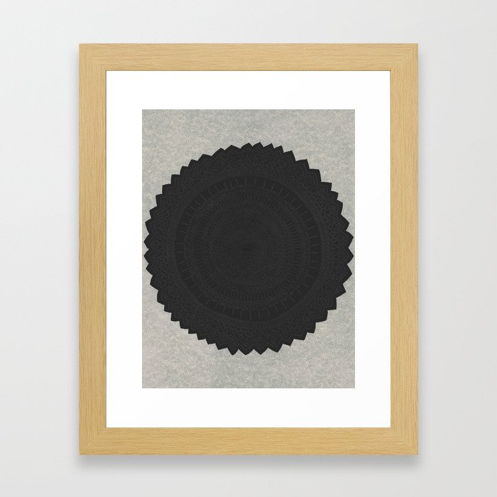 Dark Flower Framed Art Print