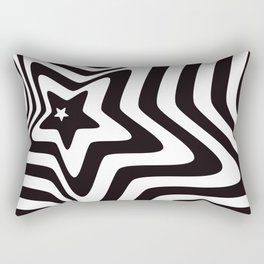 Illusion star black and white Rectangular Pillow