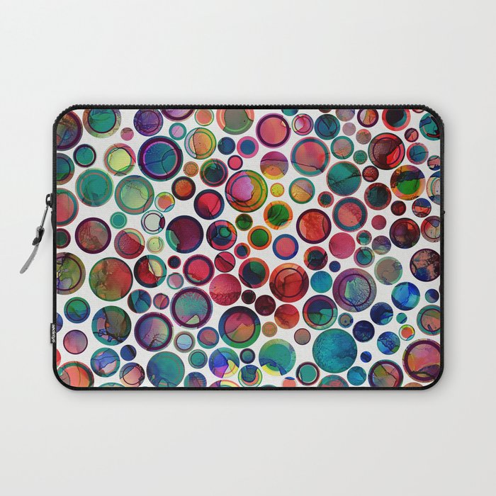 Dots on Painted Background 2 Laptop Sleeve