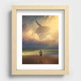 Waiting for the Wave Recessed Framed Print