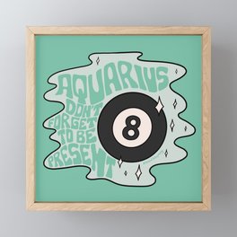 Aquarius Magic 8 Ball Framed Mini Art Print