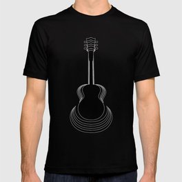Acoustic Guitar Cutout T Shirt