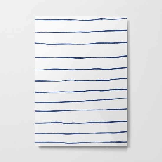 Blue Stripes Metal Print