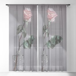 La Vie en Rose Sheer Curtain