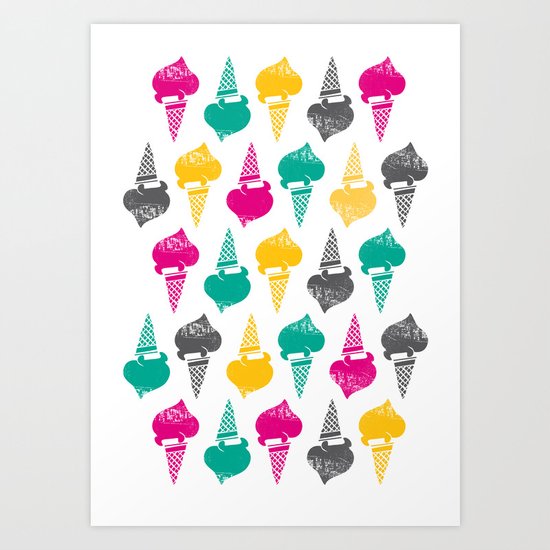 Gelati! Gelati! Gelati! Art Print