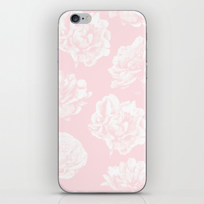 Pink Roses in Flamingo Pink iPhone Skin