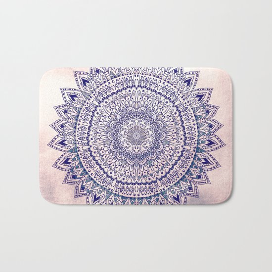 PASTEL PINK MANDALIKA DREAM Bath Mat