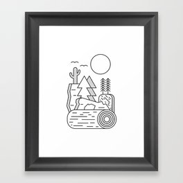 Log Jam Framed Art Print