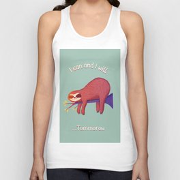 Lazy Sloth Chill day Unisex Tank Top