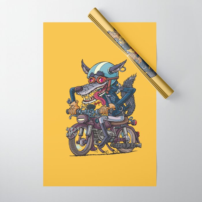 Motorcycle discount wrapping paper