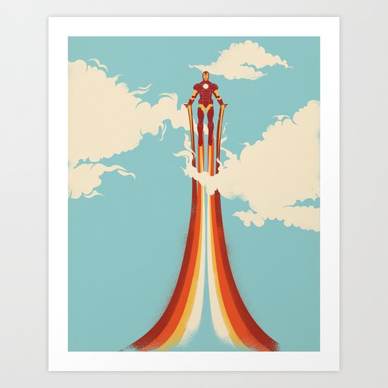Through the Clouds Art Print