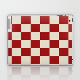 Red Checkers Laptop Skin