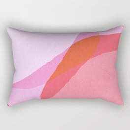Pink And Orange Abstract Art AB019 Rectangular Pillow | Midcentury, Artsy, Design, Homedecor, Boho, Contemporary, Graphicdesign, Digital, Geometric, Minimalist 