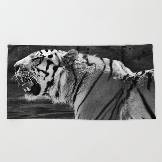 Tiger Photography | Big Cats | Animal Photography | Wildlife Beach Towel