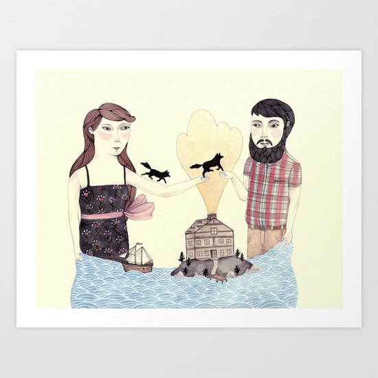 Giving Art Print