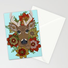 Floral Stag Stationery Card