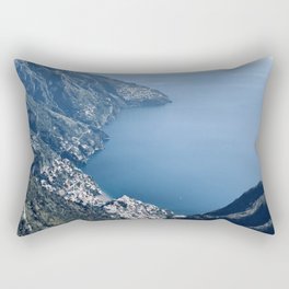 Poster Positano Italy Landscape From The Top Of Comune Mountain Rectangular Pillow