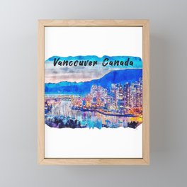 Vancouver Canada trip Framed Mini Art Print