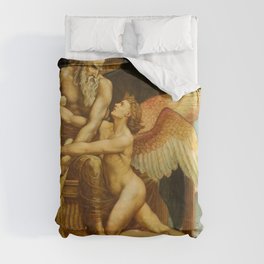 The Roll of Fate by Walter Crane Duvet Cover
