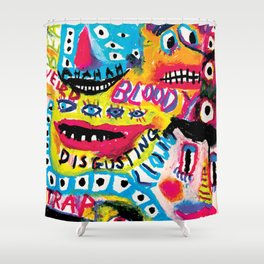 Creepy Monsters Shower Curtain