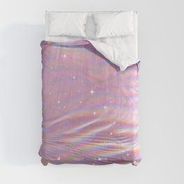 Pink Shining Surface Comforter