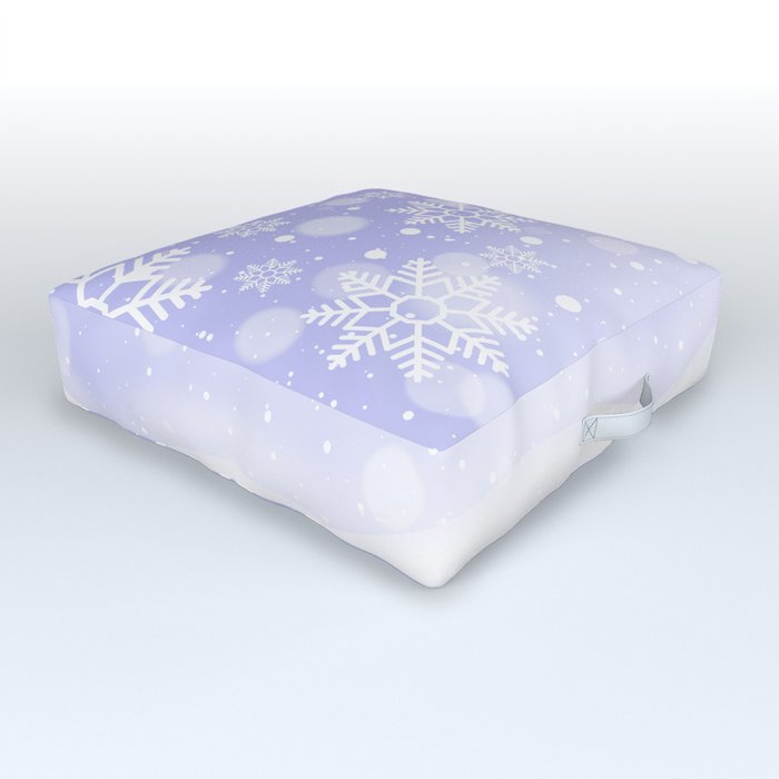 Christmas and New Year holidays. Pattern. Great amazing Christmas set. Outdoor Floor Cushion