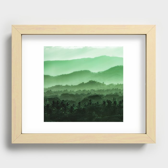 Tropical Mountain 4 Recessed Framed Print
