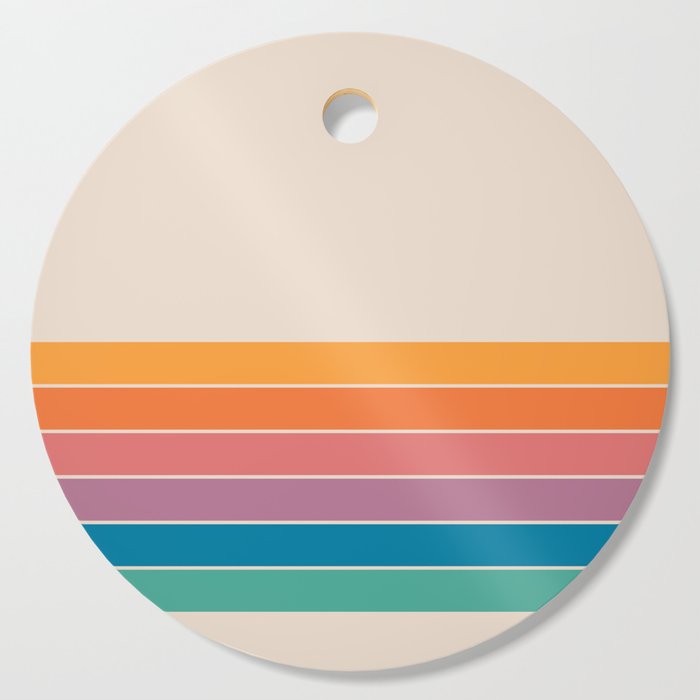 Boca Spring Stripes Cutting Board