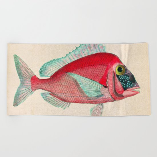 Red Fish Beach Towel