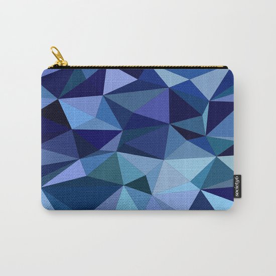 Blue triangles Carry-All Pouch