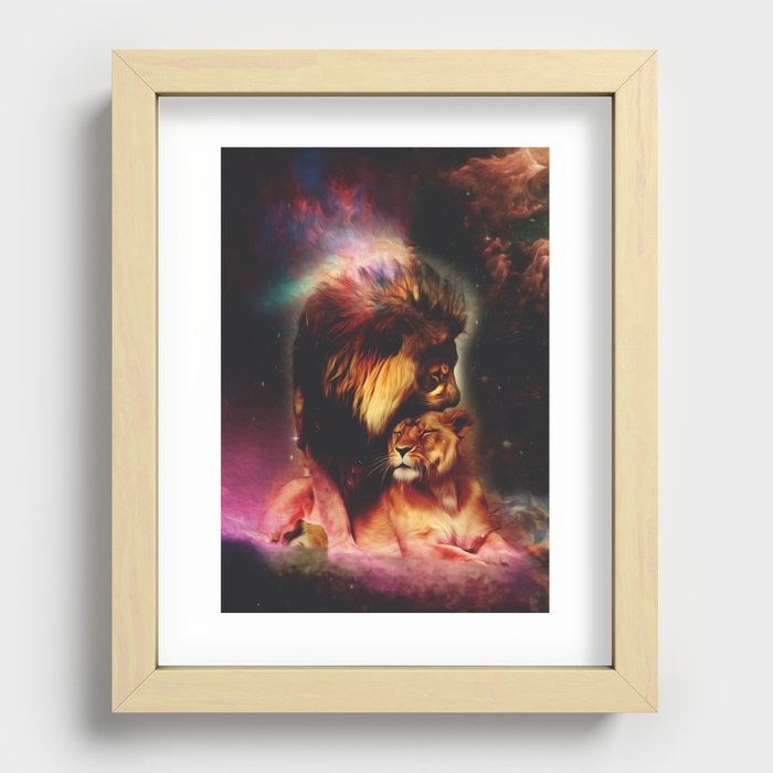 The Lions Roar Recessed Framed Print