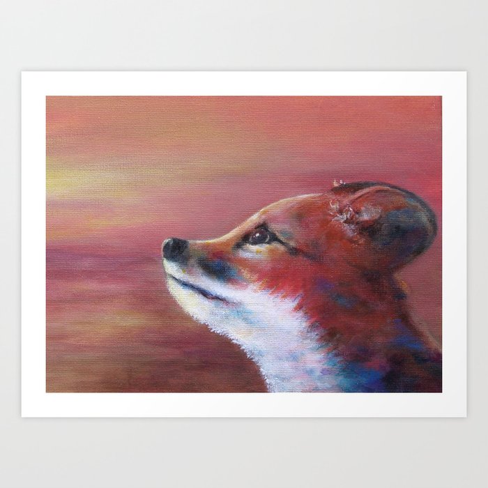 Eric the Red Fox Pup Art Print