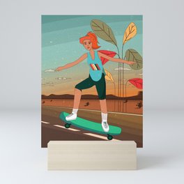 Skateboarding Mini Art Print