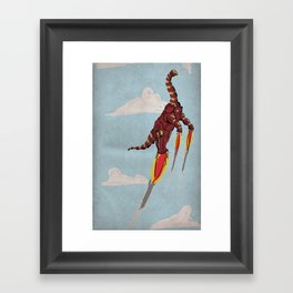 Iron Brontosaurus - Superhero Dinosaurs Series Framed Art Print