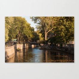 Lachine Canal Trees Canvas Print