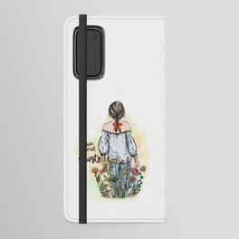 Make Yourself A Priority Floral Girly Android Wallet Case