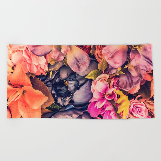 Beautiful Flowers Beach Towel