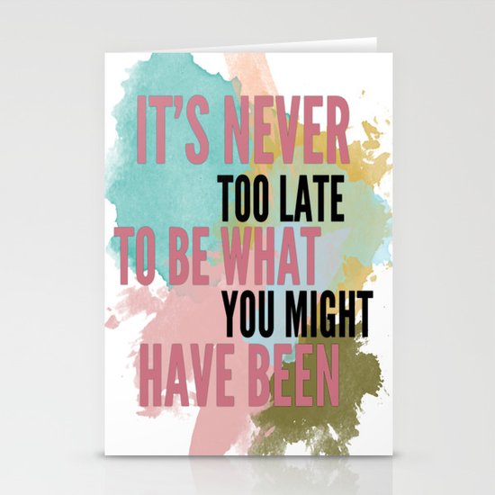 Typography Stationery Cards
