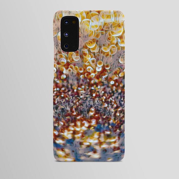 Soft Dark Blue Abstract Bokeh Pattern Android Case