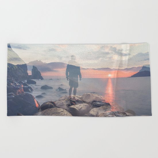 Mirrored Thoughts Beach Towel