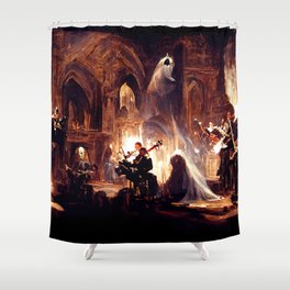 The Curse of the Phantom Orchestra Shower Curtain