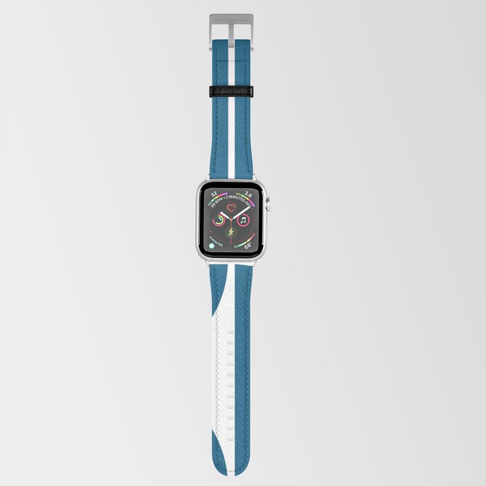 Mid Century Modern Blue Square Apple Watch Band
