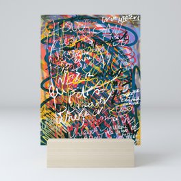 Graffiti Pop Art Writings Music by Emmanuel Signorino Mini Art Print